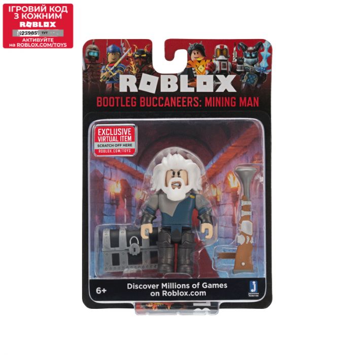 Ігрова колекційна фігурка Roblox Core Figures Bootleg Buccaneers: Mining Man W6