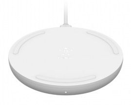 Бездротовий ЗП Belkin Pad Wireless Charging Qi, 10W, no PSU, white