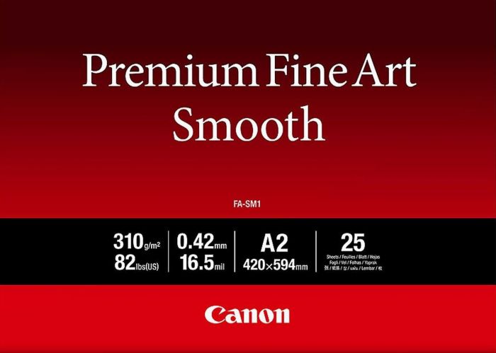 Папір Canon A2 Premium Fine Art Paper Smooth, 25арк