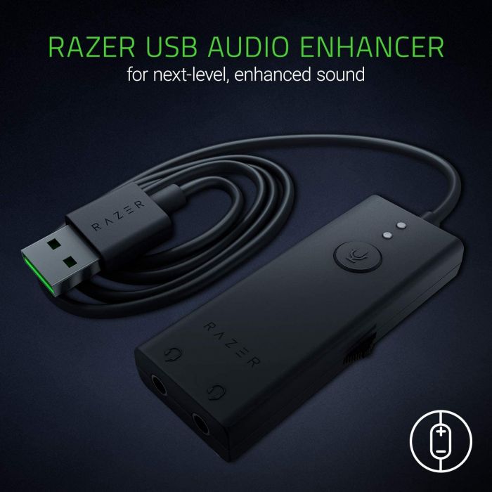 Аналого-звуковий перетворювач Razer USB Audio Enhancer, Black