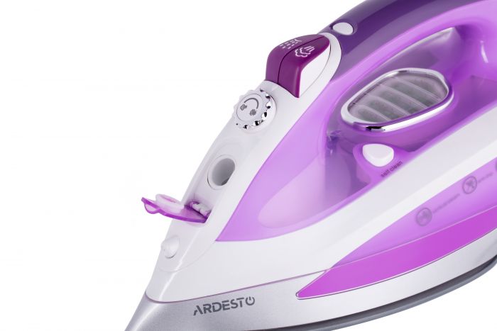 Праска Ardesto IR-C2240-VT/2200Вт/400мл /пара/ самоочищення /антикрапля/керам. під. /світл. індик / фіолетовий