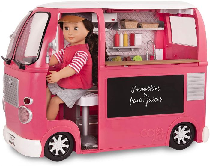Транспорт для ляльок Our Generation Продуктовий фургон рожевий BD37969Z