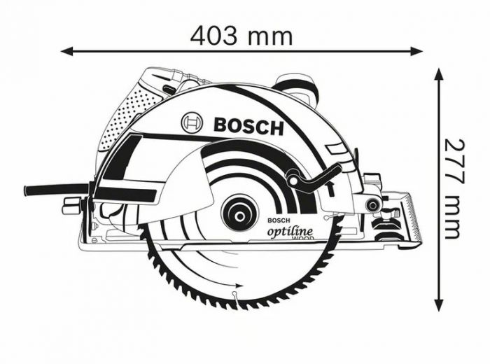 Пила дискова Bosch GKS 235 Turbo Professional, 2050 Вт, 235 мм