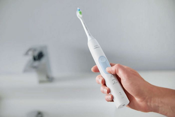 Щітка зубна електр. Philips, ProtectiveClean 5100, 62т. колив/хв, насадок-2, футляр, білий