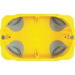 3 модульна коробка для сухих перегородок. Розміри 110x71x52 мм