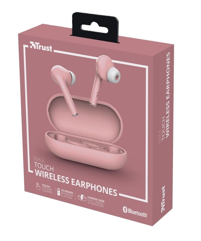 Навушники Trust Nika Touch True Wireless Mic Pink