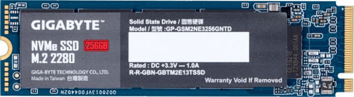 Накопичувач SSD GIGABYTE M.2  256GB PCIe 3.0 