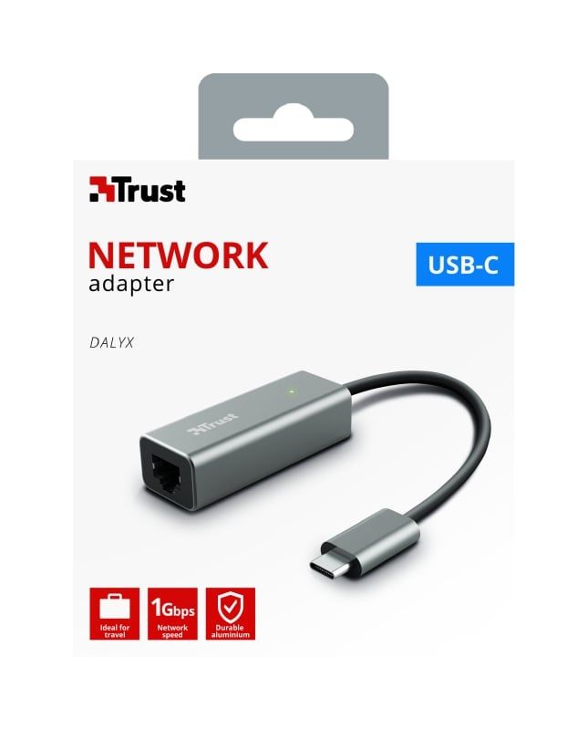 Перехідник Trust Dalyx USB-C to Ethernet Adapter