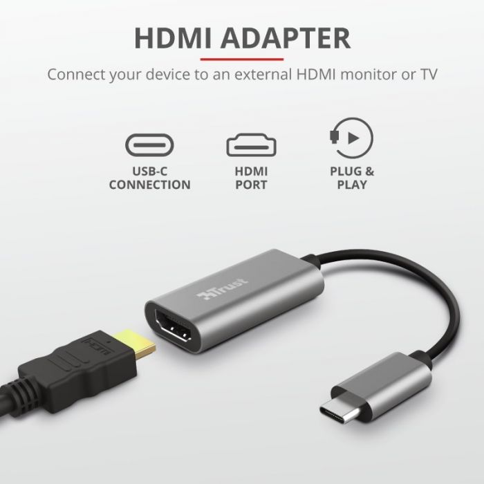 Перехідник Trust Dalyx USB-C to HDMI Adapter
