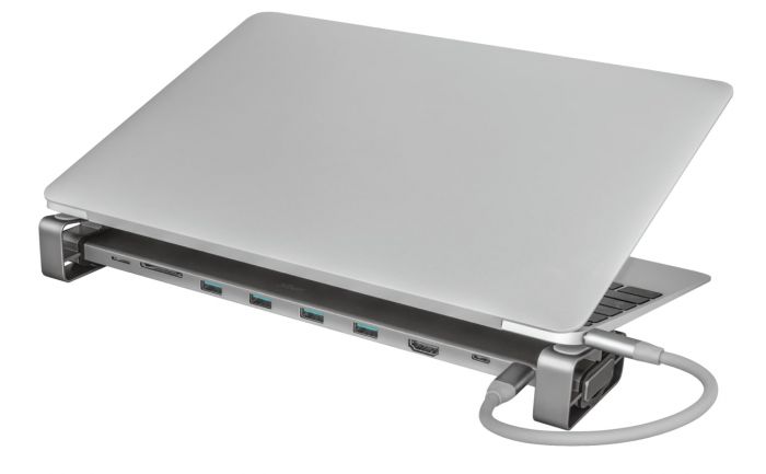 USB-хаб Trust Dalyx Aluminium 10-in-1 USB-C Multi-port Dock