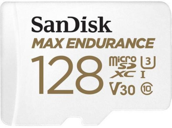 Карта пам'яті SanDisk microSD  128GB C10 UHS-I U3 V30 R100/W40MB/s Max Endurance