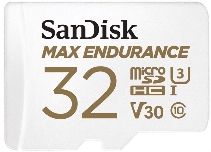 Карта пам'яті SanDisk microSD   32GB C10 UHS-I U3 V30 R100/W40MB/s Max Endurance