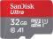 Карта пам'яті SanDisk microSD   32GB C10 UHS-I R100MB/s Ultra