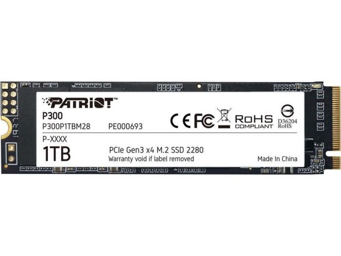 Накопичувач SSD Patriot M.2 1TB PCIe 3.0  P300