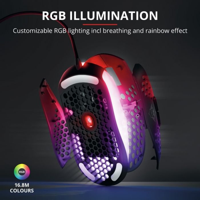 Миша ігрова Trust GXT 960 Graphin Ultra-lightweight RGB USB Black