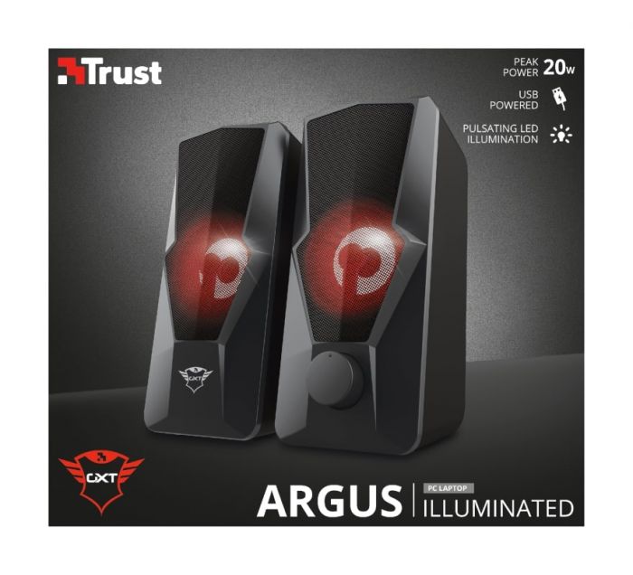 Акустична система (Колонки) Trust 2.0 GXT 610 Argus Illuminated USB Black