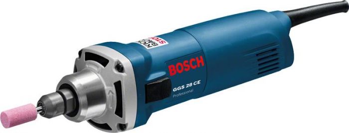 Пряма шліфмашина Bosch GGS 28 CE, 650Вт, цанга 8 мм шліфкруг до 50мм, 0.89 кг