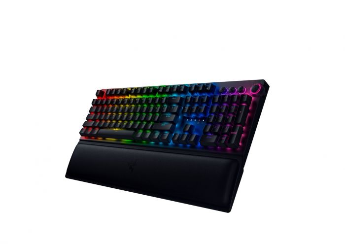 Клавіатура ігрова Razer BlackWidow V3 Pro Green Switch WL/BT/USB RU RGB, Black