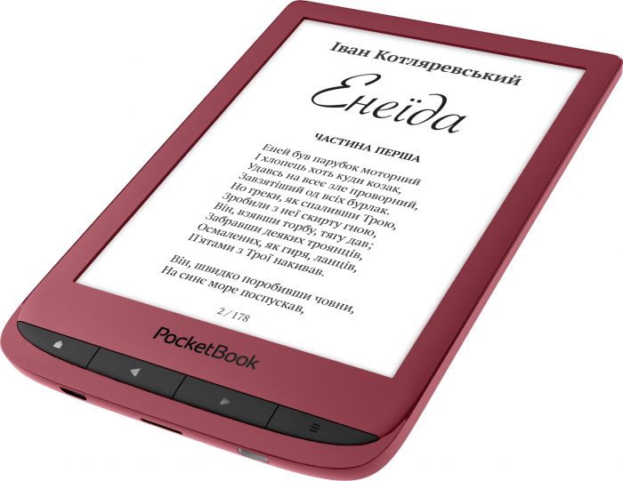 Електронна книга PocketBook 628, Ruby Red