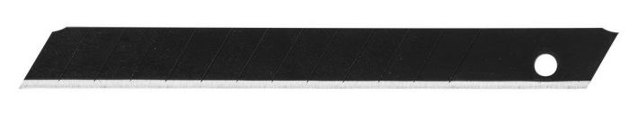 Лезо сегментоване Neo Tools, чорне, 9мм, товщина 0.7мм, сталь SK2, 10шт.