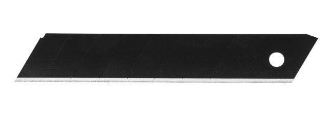 Лезо сегментоване Neo Tools, чорне, 18мм, товщина 0.7мм, сталь SK2, 10шт.