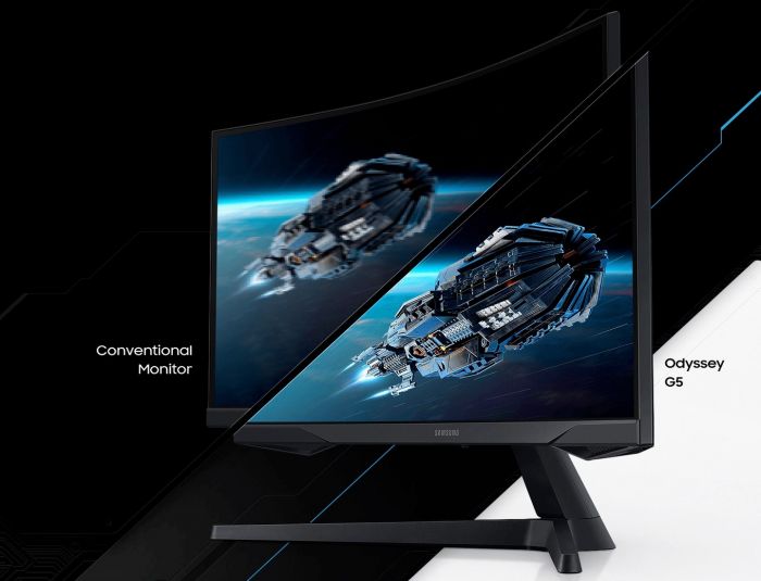 Монітор LCD 31.5" Samsung Odyssey G5 LC32G55T 2xHDMI, DP, VA, 2560x1440, 144Hz, 1ms, CURVED