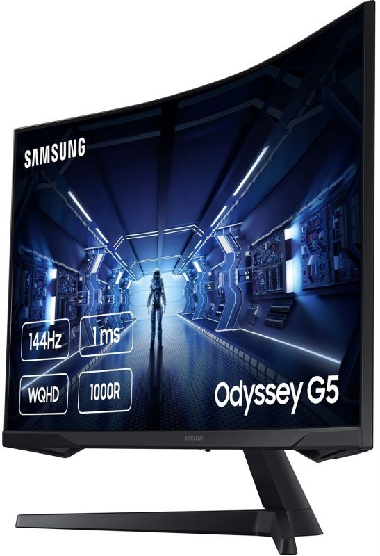 Монітор LCD 27" Samsung Odyssey G5 LC27G55T 2xHDMI, DP, VA, 2560x1440, 144Hz, 1ms, CURVED