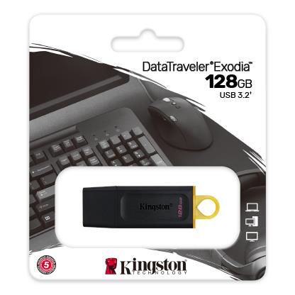 Накопичувач Kingston  128GB USB 3.2 Gen1 DT Exodia