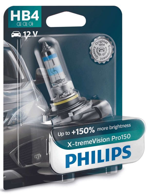 Лампа галогенная Philips HB4 X-treme VISION PRO +150%, 3700K, 1шт/блістер