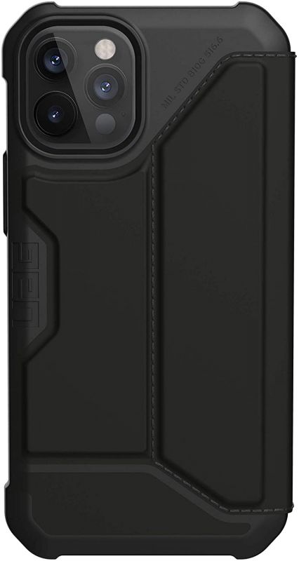 Чохол UAG для iPhone 12 / 12 Pro Metropolis (PU), SATN Black