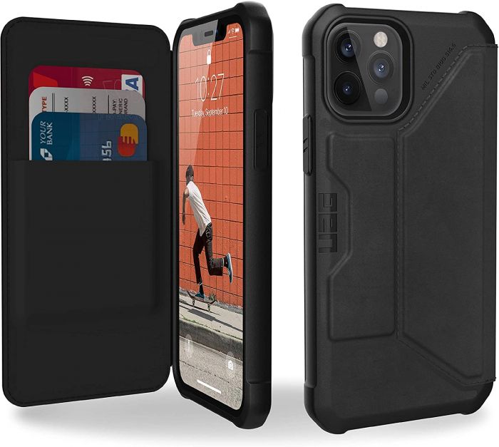 Чохол UAG для iPhone 12 / 12 Pro Metropolis, Leather Black