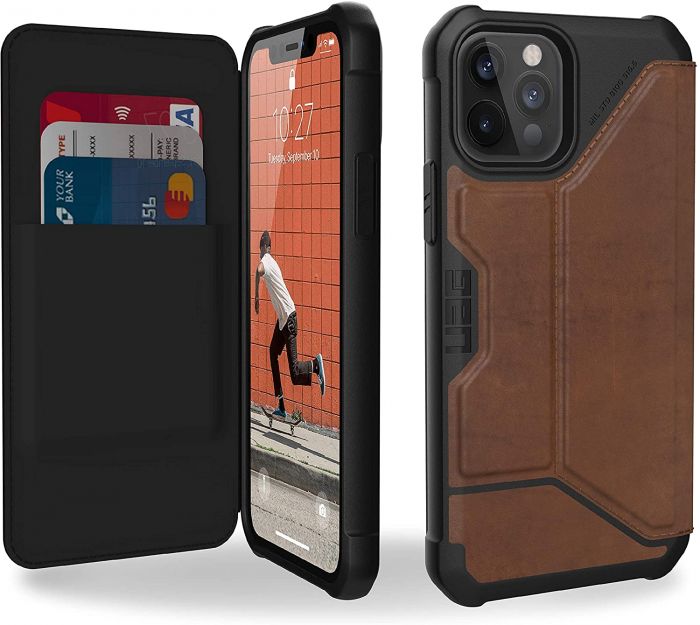 Чохол UAG для iPhone 12 / 12 Pro Metropolis, Leather Brown