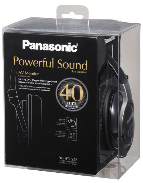 Навушники Panasonic RP-HTF295E Over-ear Чорний