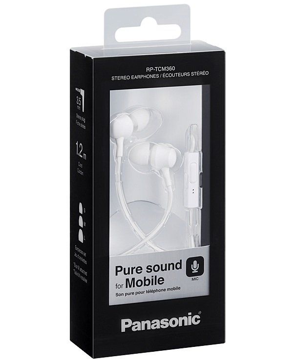 Навушники Panasonic RP-TCM360GC In-ear Mic Білий