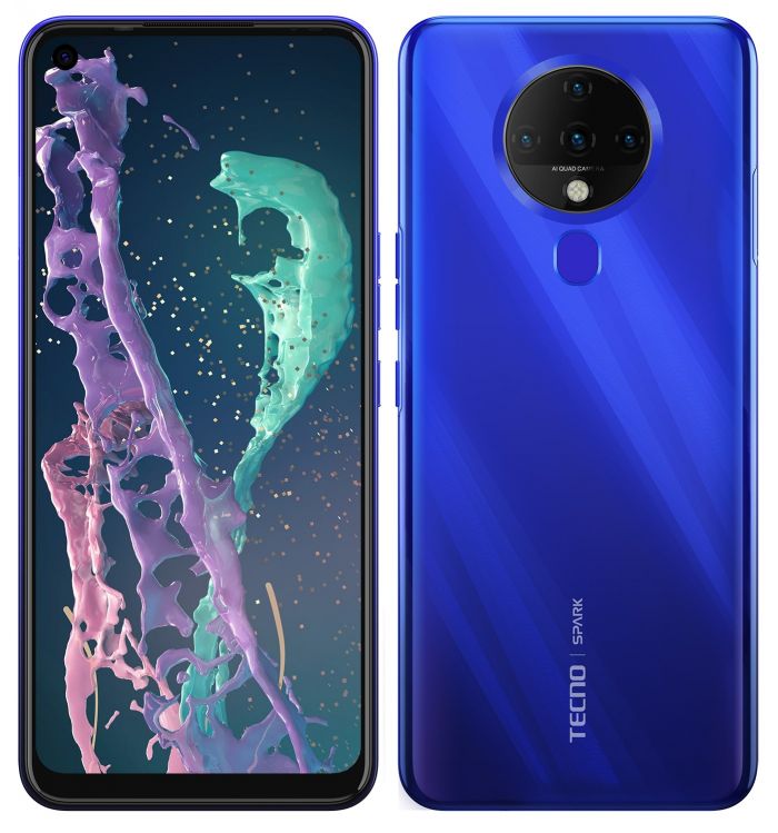 Смартфон TECNO Spark 6 (KE7) 4/64Gb Dual SIM Ocean Blue