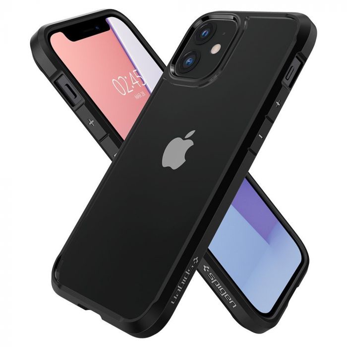 Чохол Spigen для iPhone 12 / 12 Pro Crystal Hybrid, Matte Black