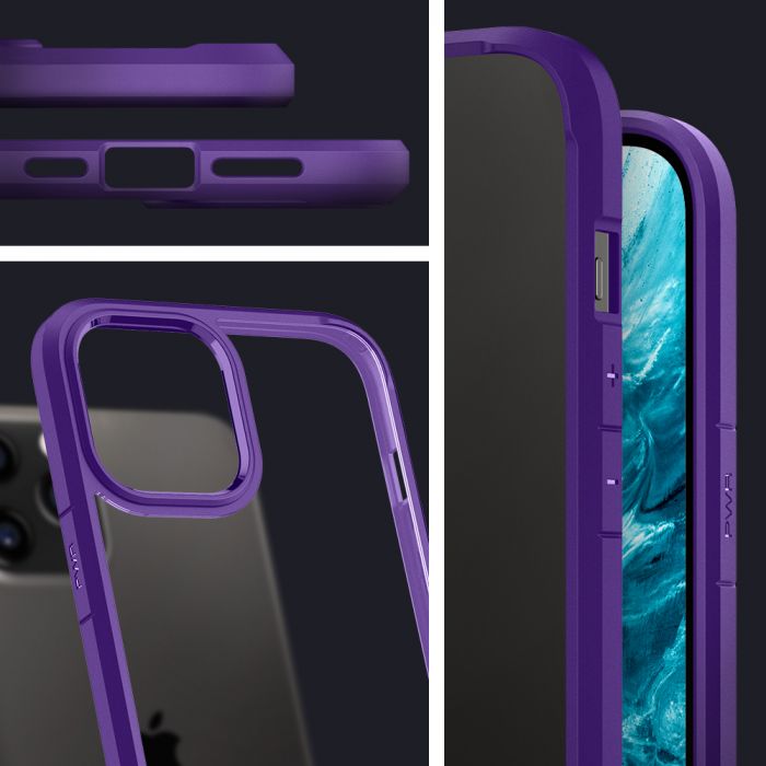 Чохол Spigen для iPhone 12 Pro Max Crystal Hybrid, Hydrangea Purple