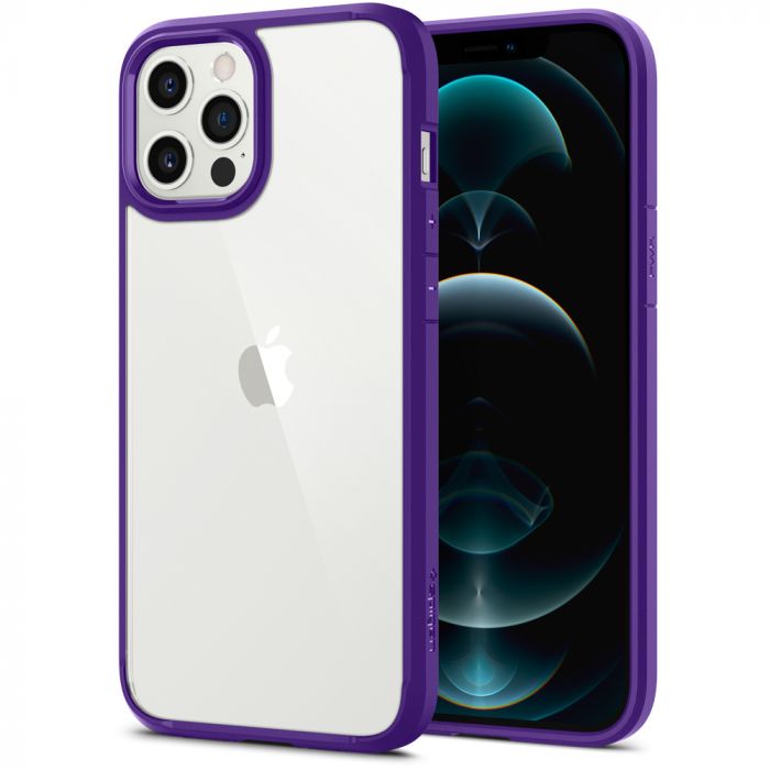 Чохол Spigen для iPhone 12 Pro Max Crystal Hybrid, Hydrangea Purple