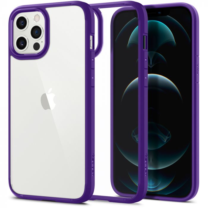 Чохол Spigen для iPhone 12 Pro Max Crystal Hybrid, Hydrangea Purple