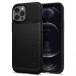 Чохол Spigen для iPhone 12 / 12 Pro Slim Armor, Black
