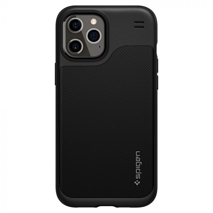 Чохол Spigen для iPhone 12 / 12 Pro Hybrid NX, Matte Black