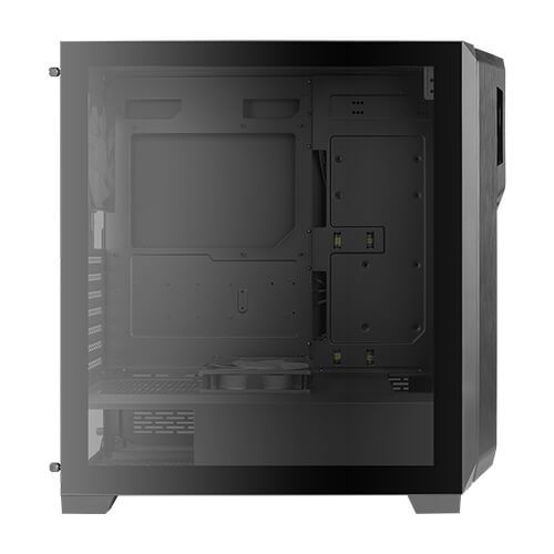 Корпус Antec DP502 FLUX Gaming, MidT,2xUSB3.0,2x120+3x120ARGBмм,скло(бічна панель)без БЖ,чорний