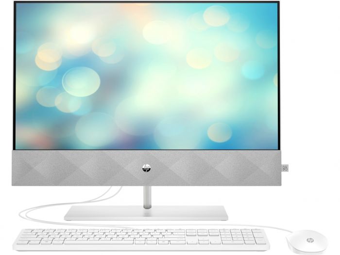 Персональний комп'ютер-моноблок HP Pavilion 23.8FHD/Intel i3-10300T/8/256F/NVD350-2/kbm/DOS/White