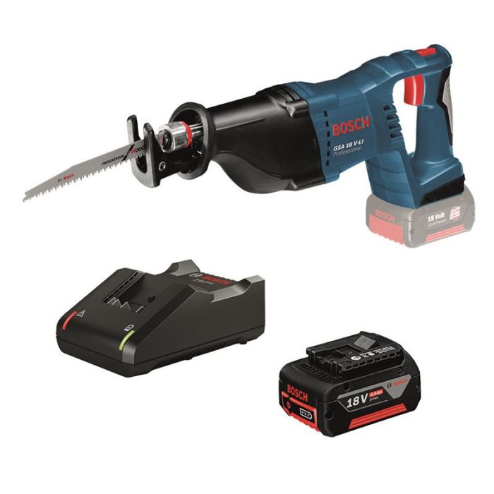 Пила дискова Bosch GKS 18 V-LI-акумуляторна, + GBA 18 4,0 Ач + GAL 18V-40