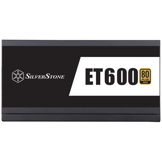 Блок живлення SilverStone STRIDER ET600-MG (600W), 80+Gold,aPFC,14см,24+8,8xSATA,4xPCIe,+3, модульний