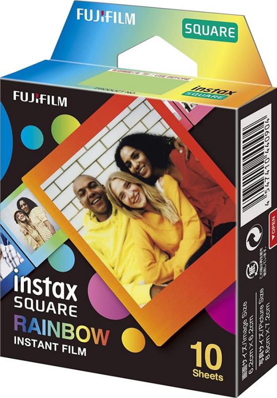 Фотопапір Fujifilm INSTAX SQUARE RAINBOW (86х72мм 10шт)