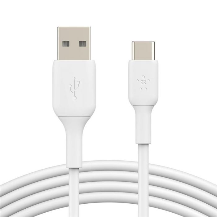 Кабель Belkin USB-A - USB-С, PVC, 2m, white