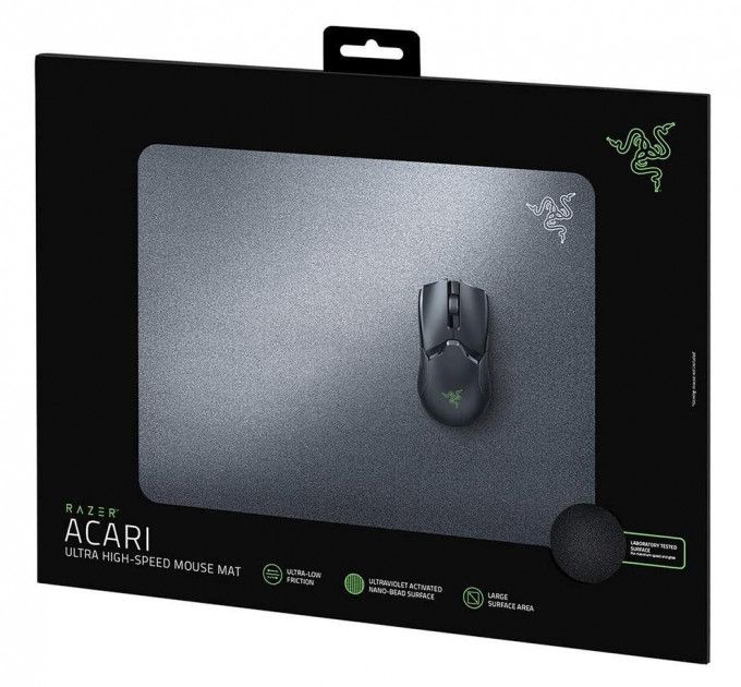 Ігрова поверхня Razer Acari Ultra-low Friction L Black (420x320x1,95мм)