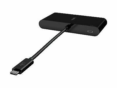 Адаптер Belkin USB-C - Ethernet, HDMI, VGA, USB-A, 100W PD, black