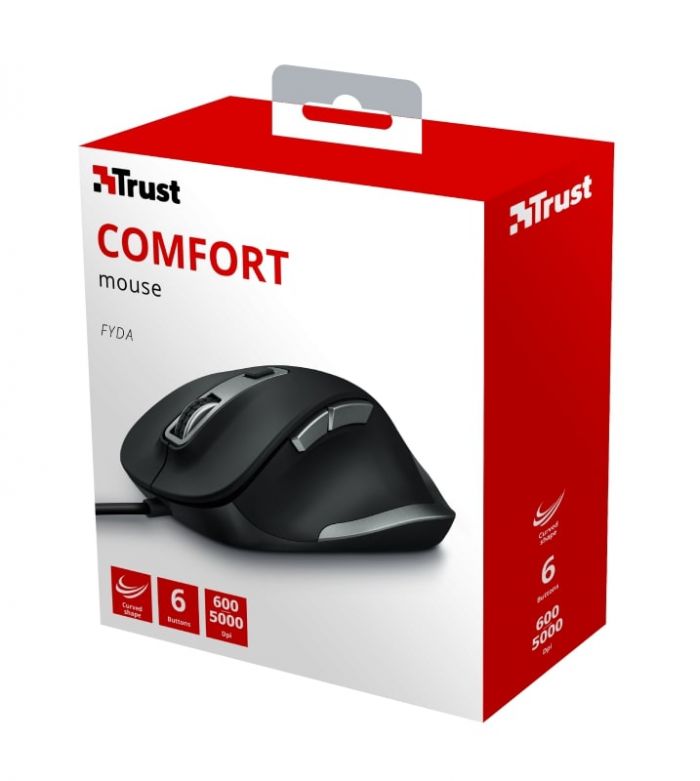 Миша Trust Fyda Comfort USB Black